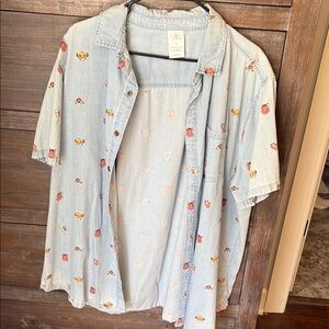 Disney Lion King denim button up
